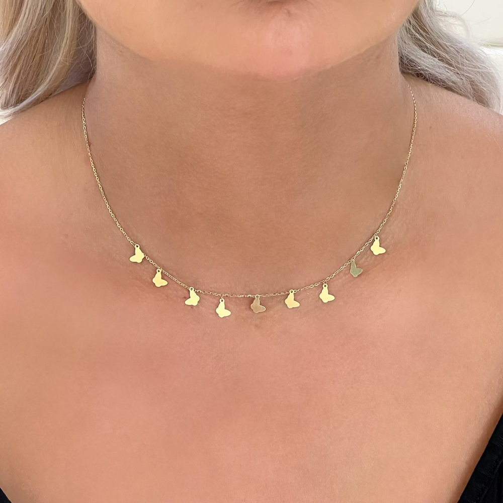 18K Gold Charm Chain Necklace