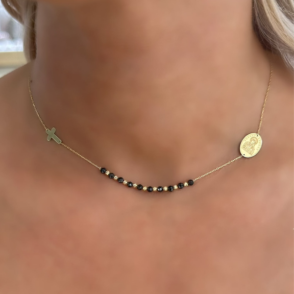18K Gold Mary Chain Necklace