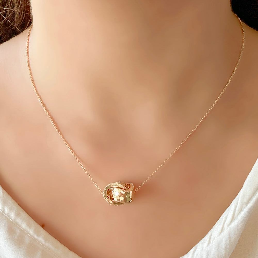 18K Gold Charm Chain Necklace