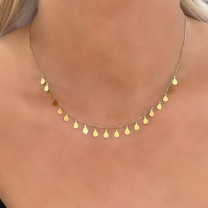 18K Gold Charm Chain Necklace