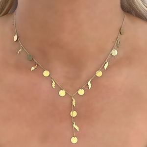 18K Gold Charm Chain Necklace