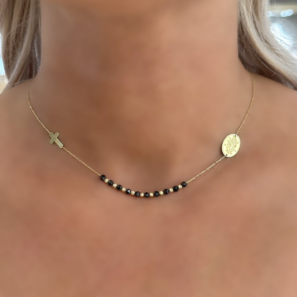 18K Gold Mary Chain Necklace