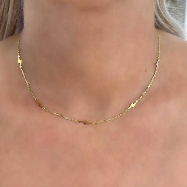 18K Gold Charm Chain Necklace