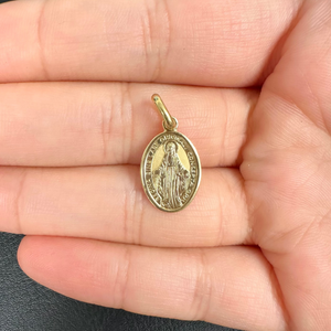 18K Gold Pendant St. Mary Icon
