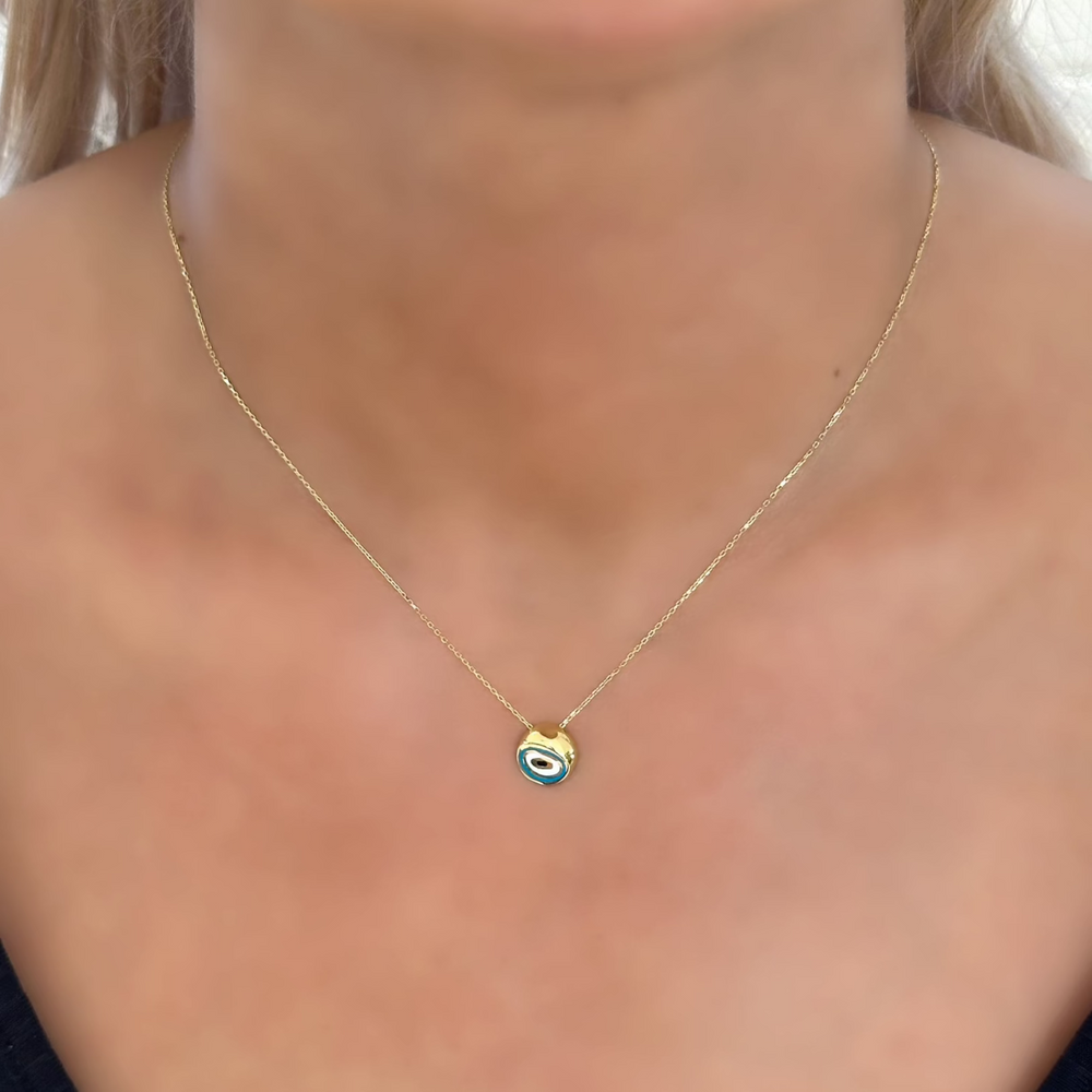 18K Gold Charm Chain Necklace