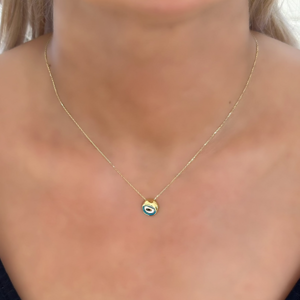 18K Gold Charm Chain Necklace