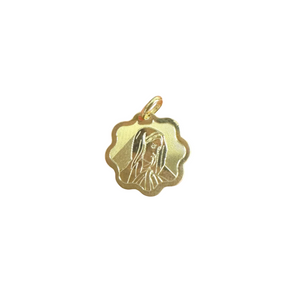18K Gold Pendant St. Mary Icon