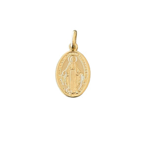 18K Gold Pendant St. Mary Icon