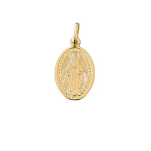 18K Gold Pendant St. Mary Icon