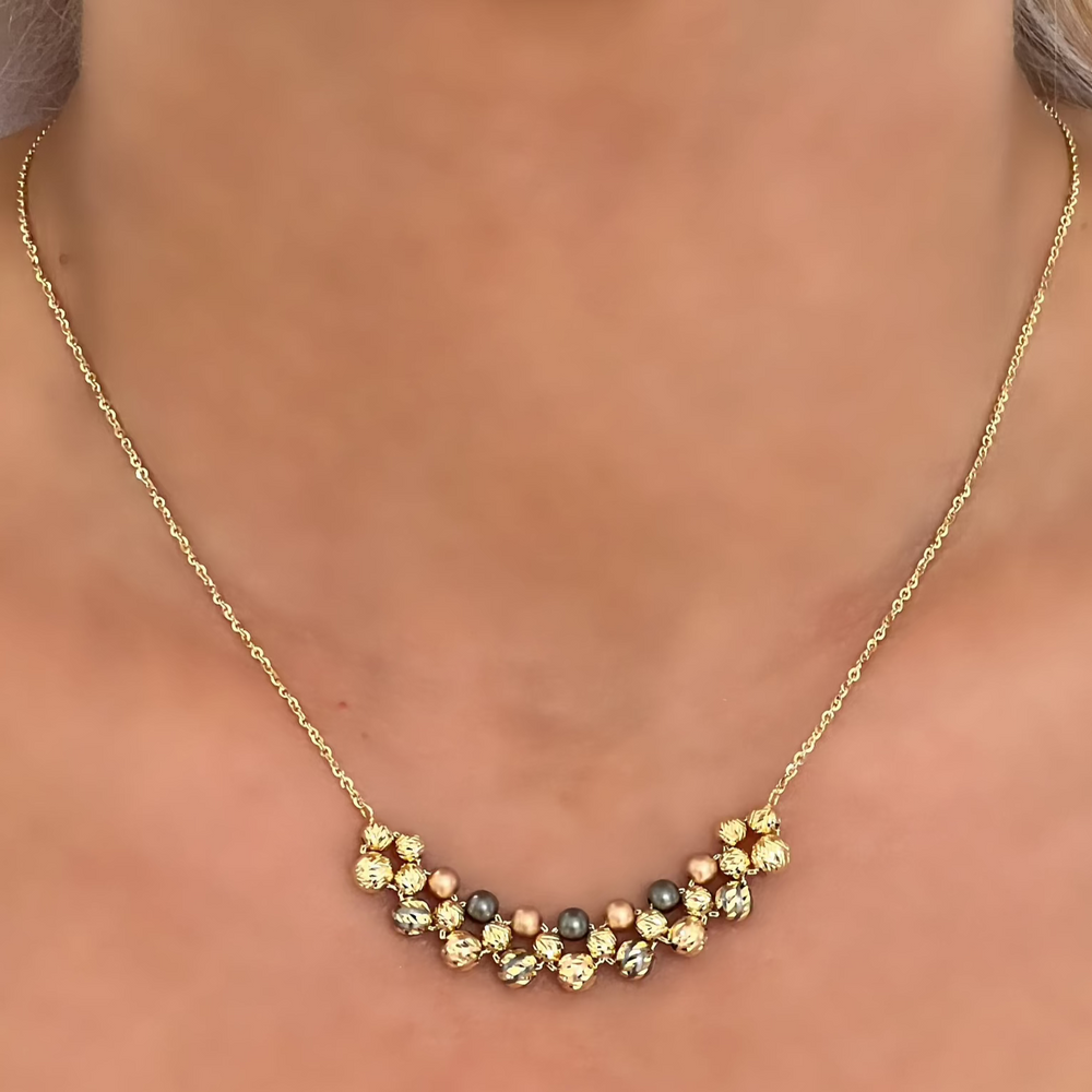 18K Gold Multicolor Chain Necklace