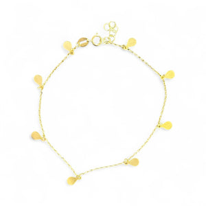 18K Gold Charm Chain Bracelet