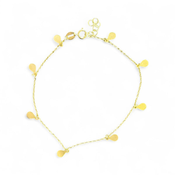 18K Gold Charm Chain Bracelet