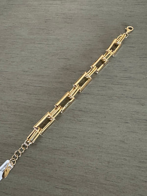 18K Gold Link Chain Bracelet