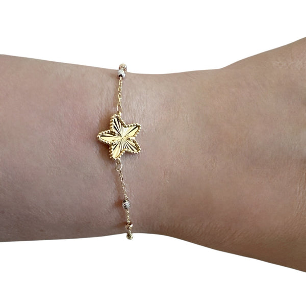 18K Gold Multicolor Chain Bracelet