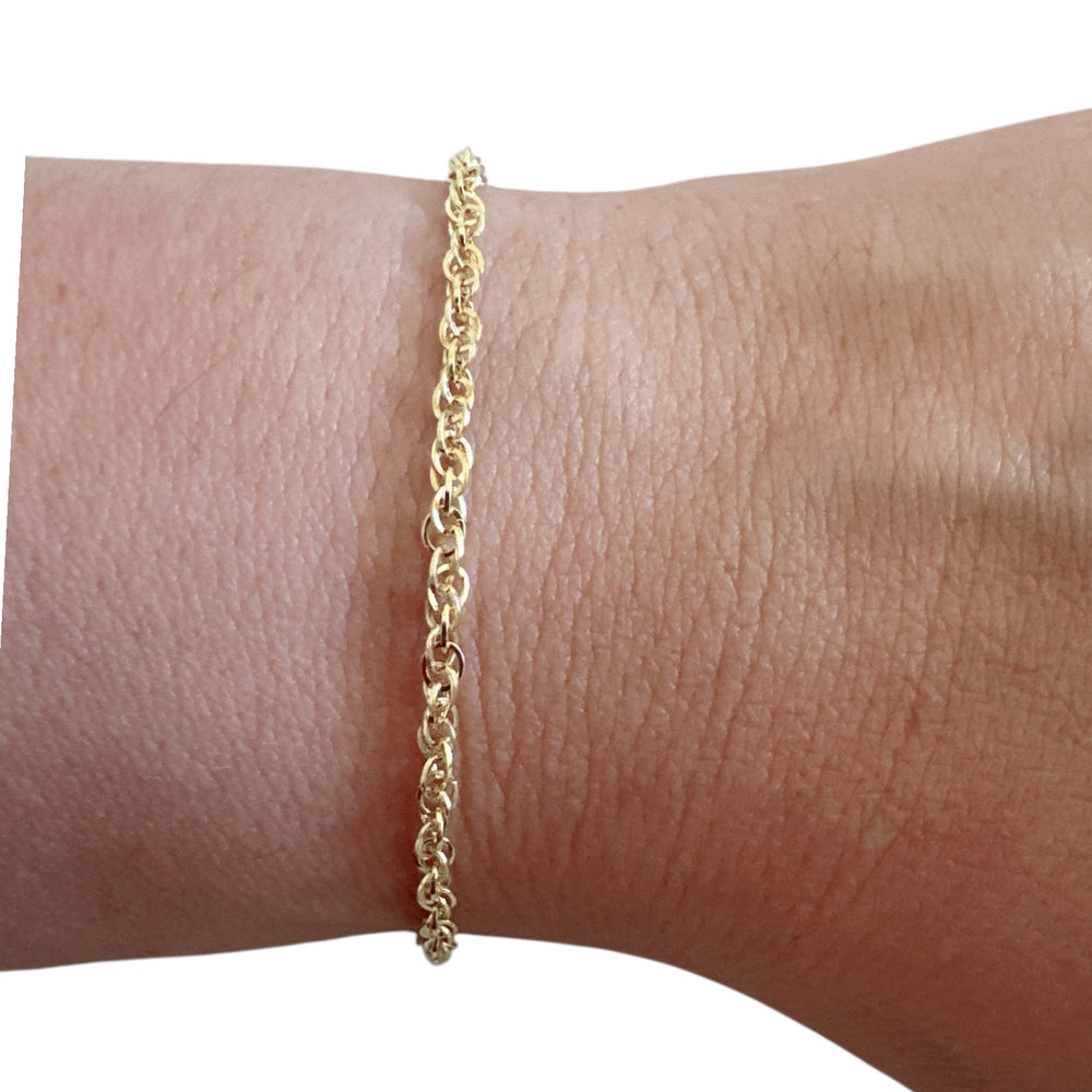 18K Gold Chain Bracelet