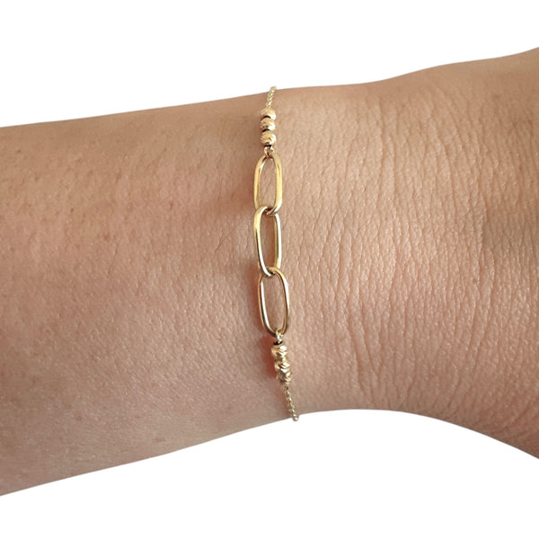 18K Gold Chain Bracelet