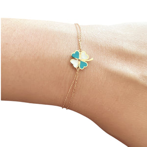 18K Gold Chain Bracelet