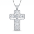 Diamond White Gold Cross Necklace