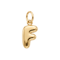 18K Yellow Gold Letter F Pendant