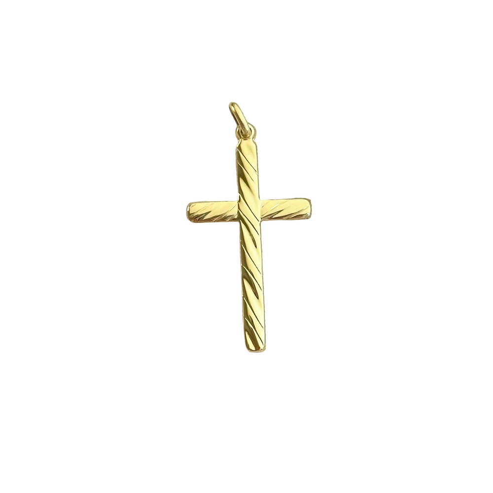 18k Gold Cross Pendant