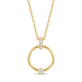 18K Yellow Gold Cubic Zirconia Necklace