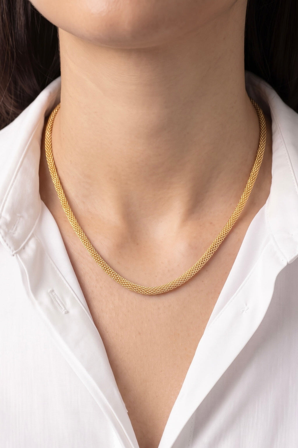 18K Yellow Gold Chain Necklace
