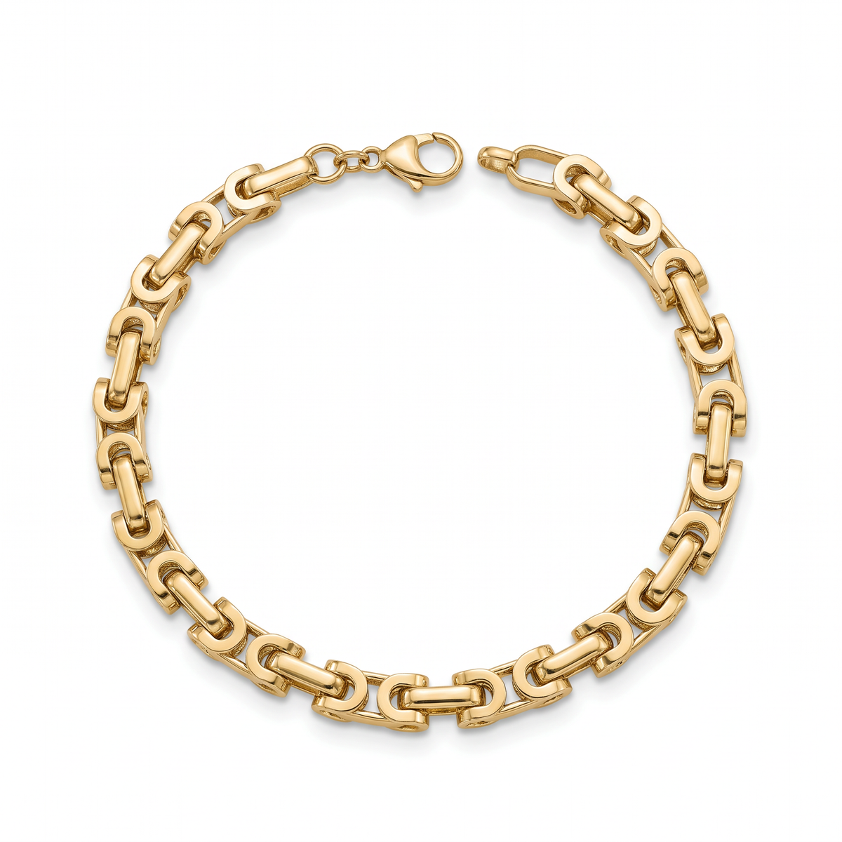 18K Yellow Gold Men's Chain Bracelet