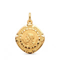 18K Yellow Gold Jesus Icon Pendant