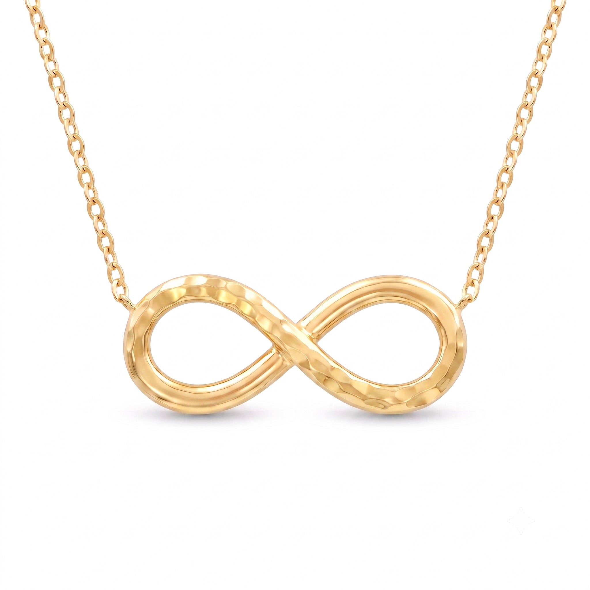 18K Yellow Gold Infinity Chain Necklace