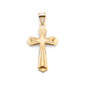 18K Yellow Gold Cross Pendant