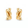 18K Yellow Gold Knot Stud Earring