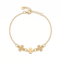 18K Yellow Gold Motif Bracelet