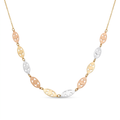 18K Multicolor Gold Necklace