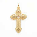 18K Yellow Gold Cross Pendant
