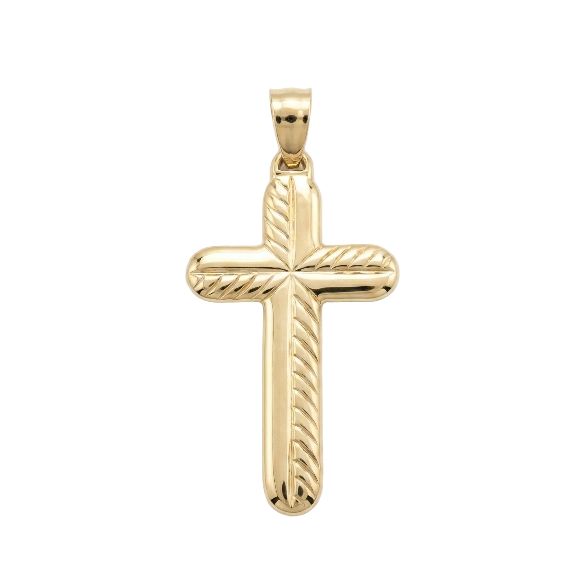 18k Yellow Gold Cross Pendant