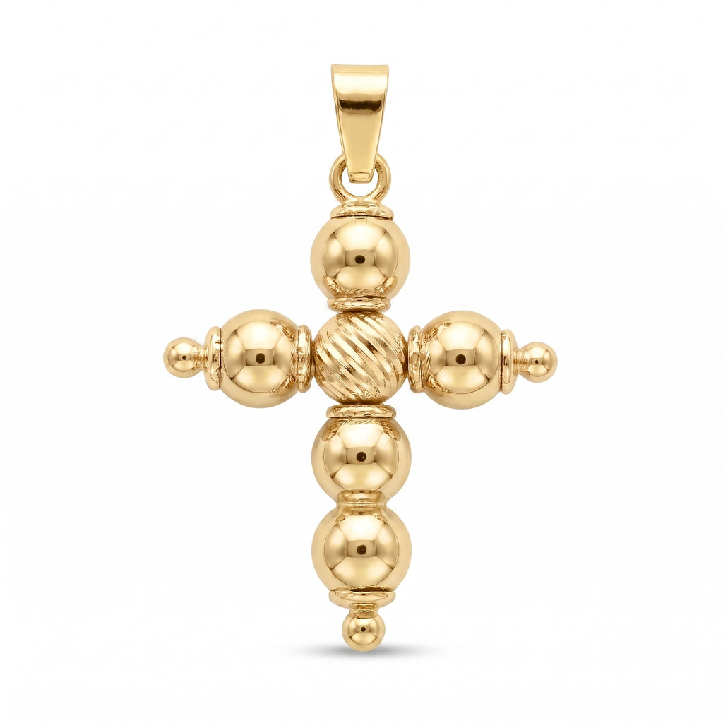 18K Yellow Gold Cross Pendant