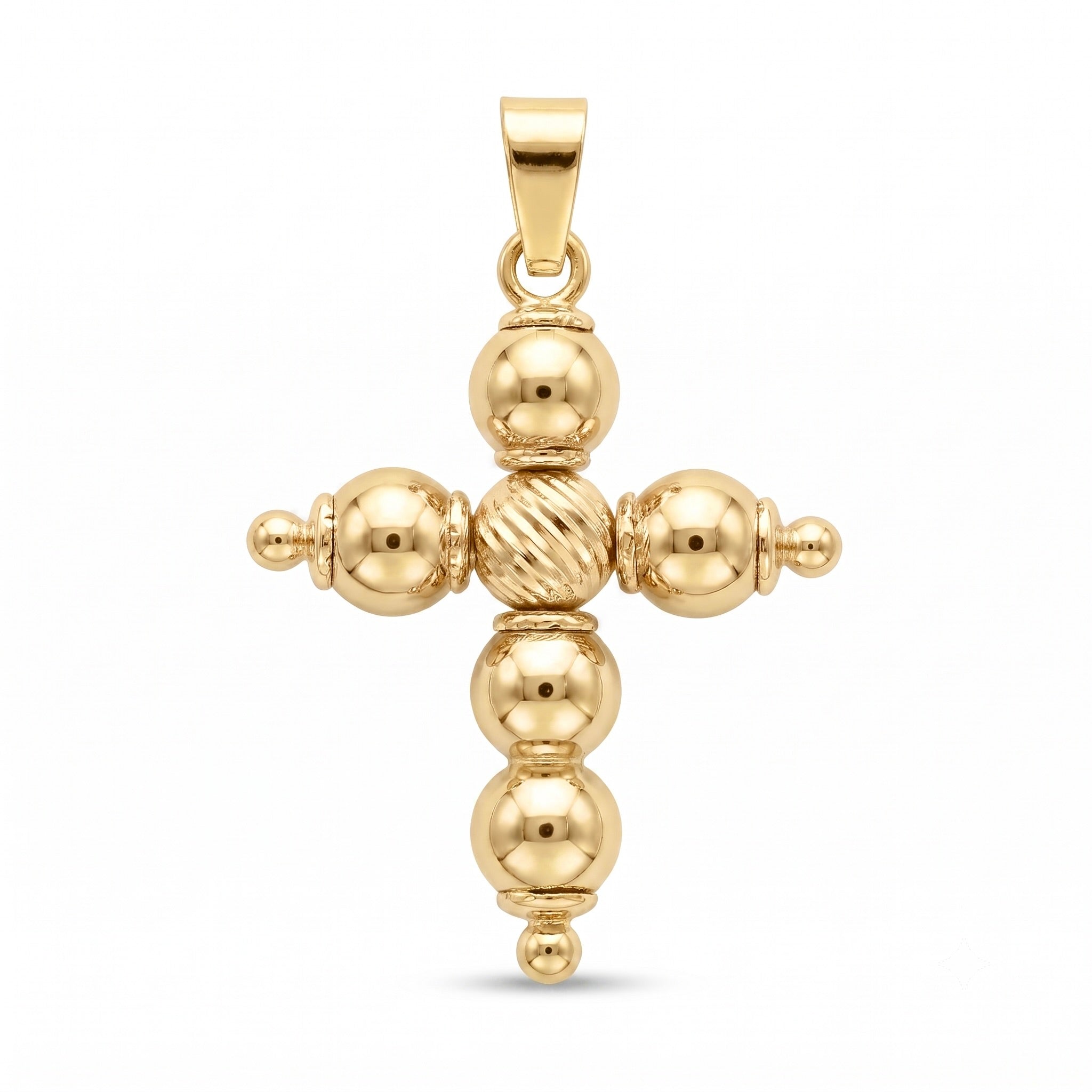 18K Yellow Gold Cross Pendant