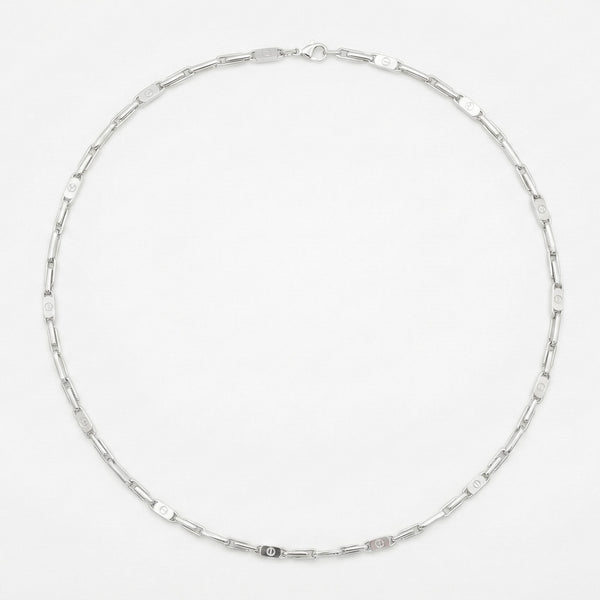 18K White Gold Chain Necklace