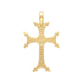 18K Yellow Gold Cross Pendant