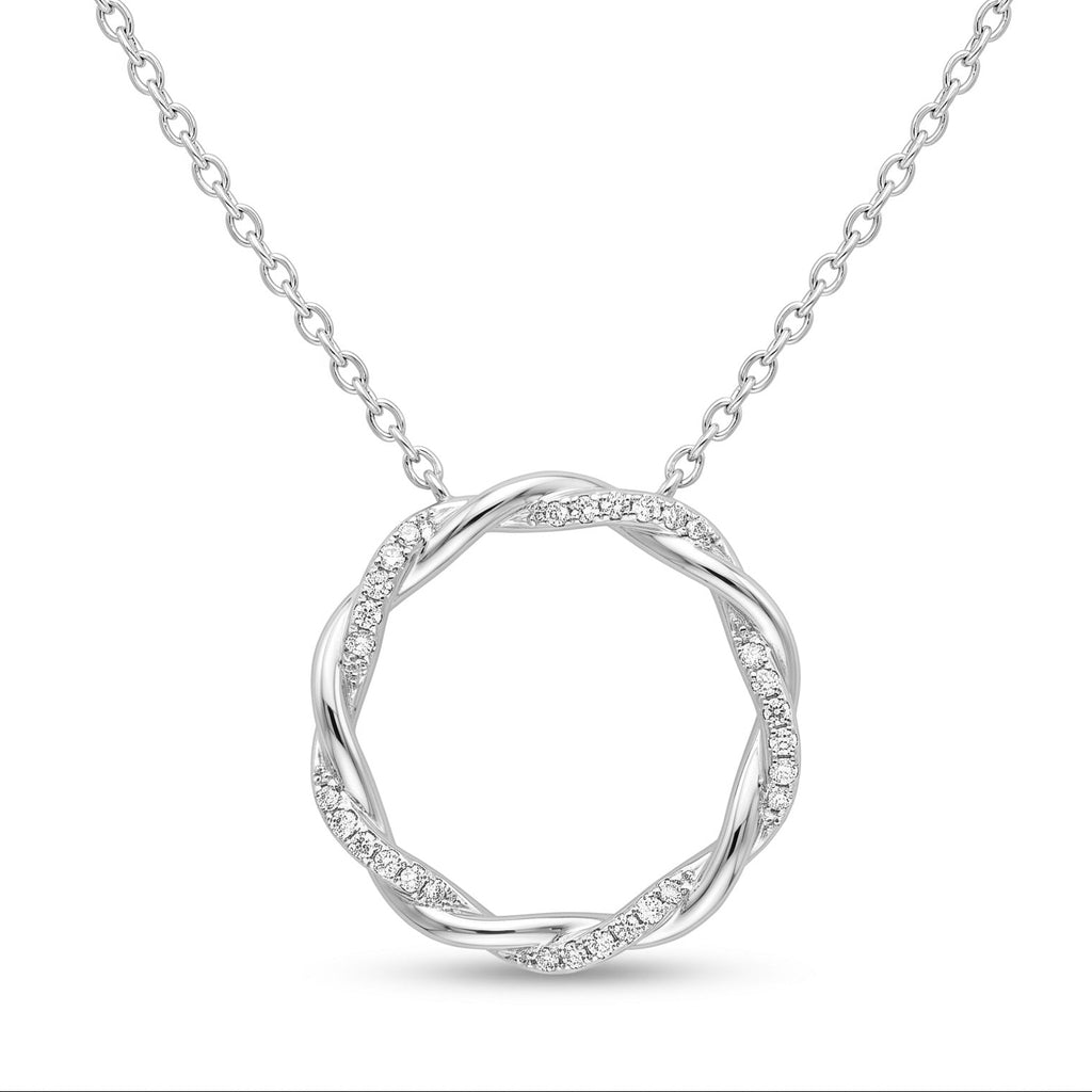 Diamond White Gold Necklace