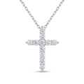Diamond White Gold Cross Necklace