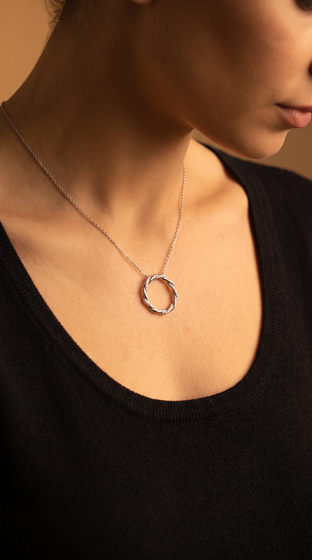 Diamond White Gold Necklace