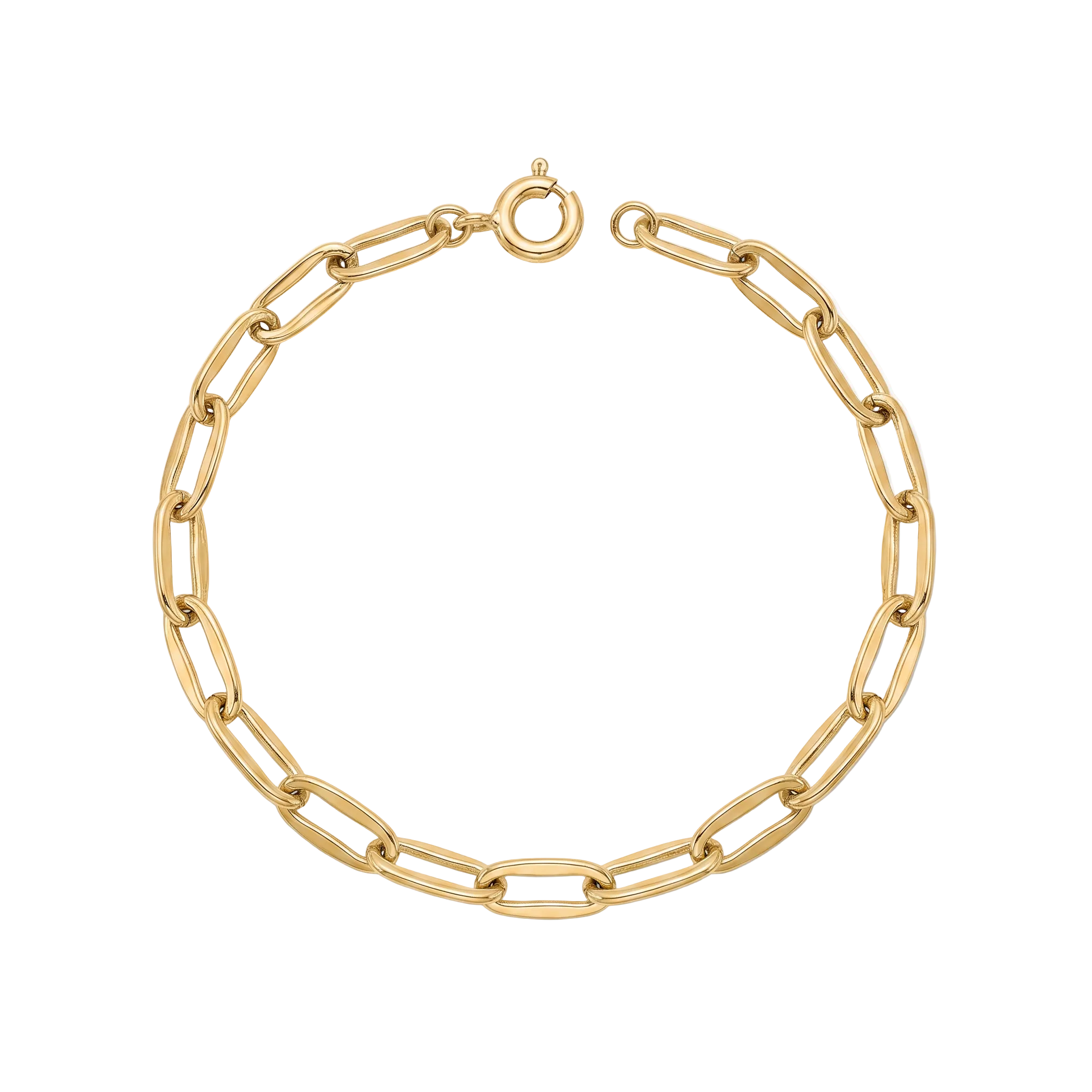 18K Yellow Gold Chain Bracelet