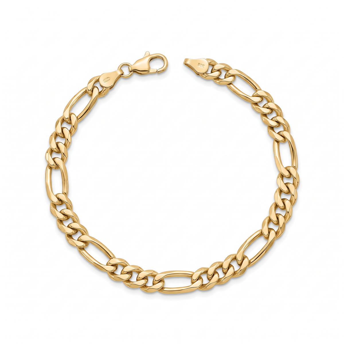 Men 18K Yellow Gold Chain Bracelet