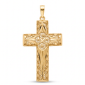 18K Yellow Gold Cross Pendant