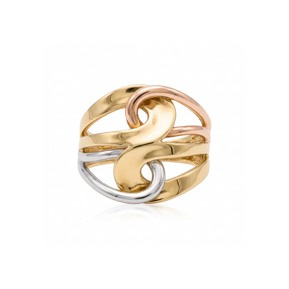 18K Multicolor Gold Ring