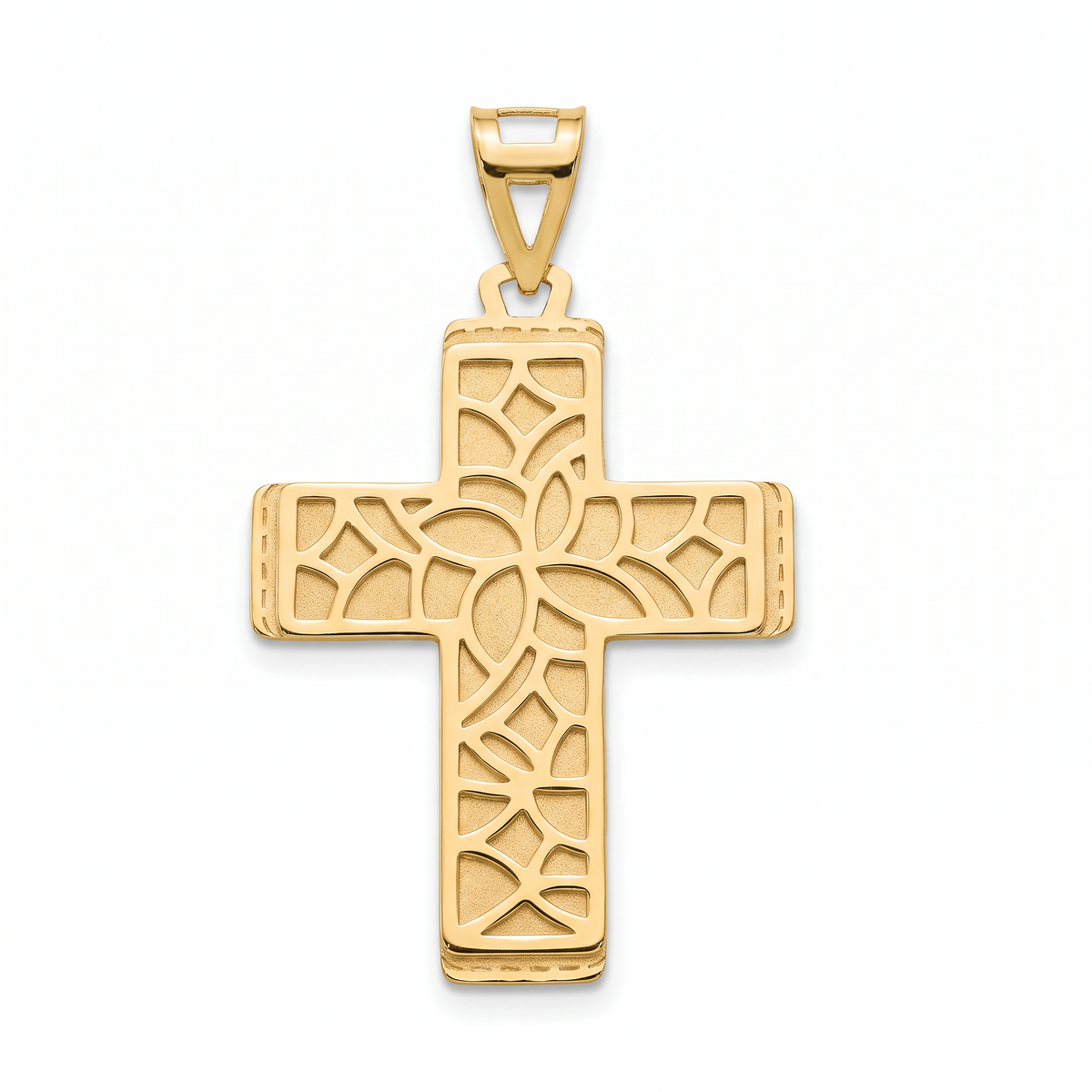 18K Yellow Gold Cross Pendant