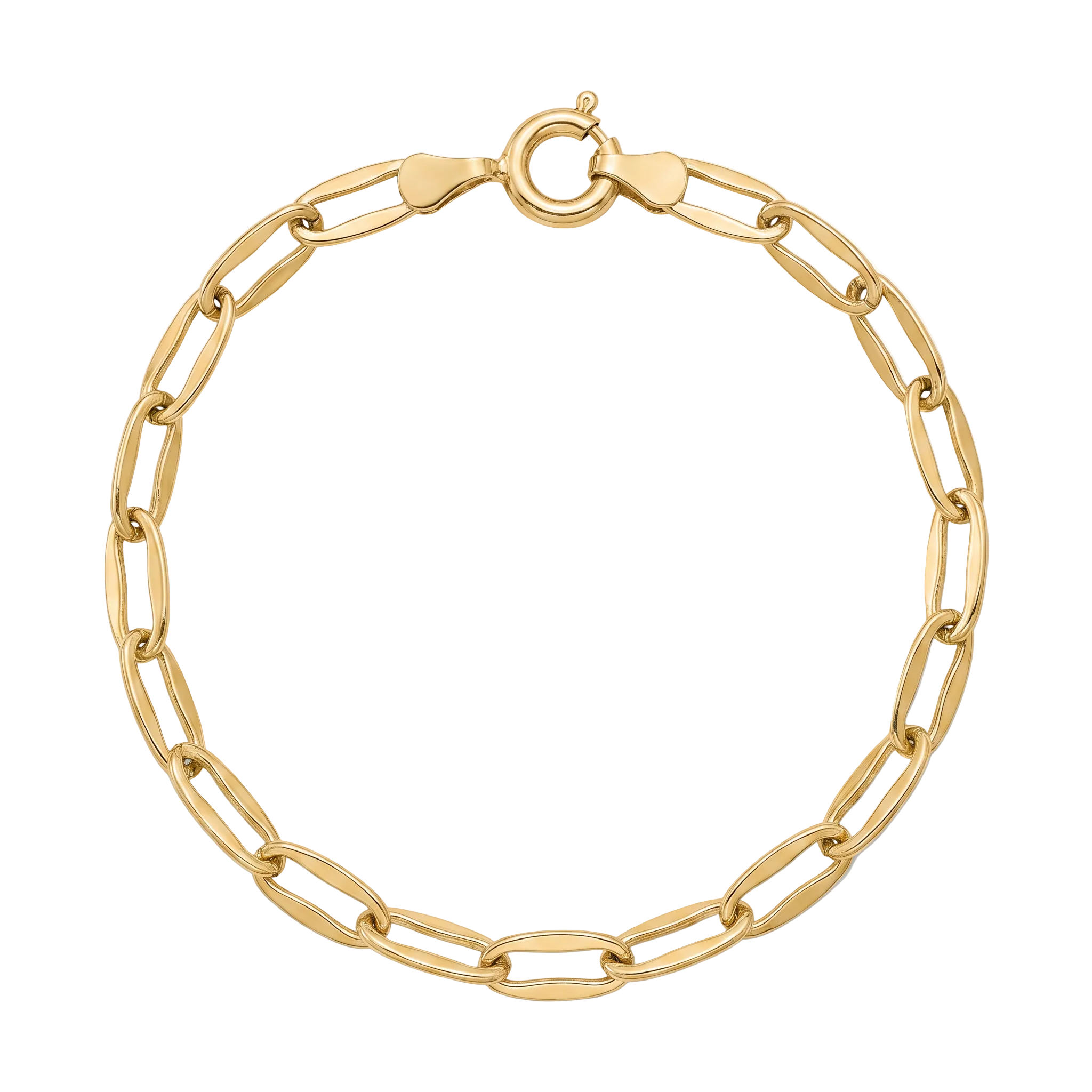 18K Yellow Gold Chain Bracelet