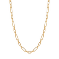 18K Yellow Gold Paperclip Chain Necklace