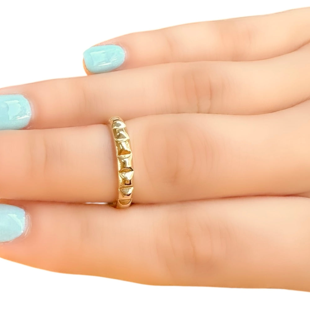 18K Gold Charm Ring Size 6.5